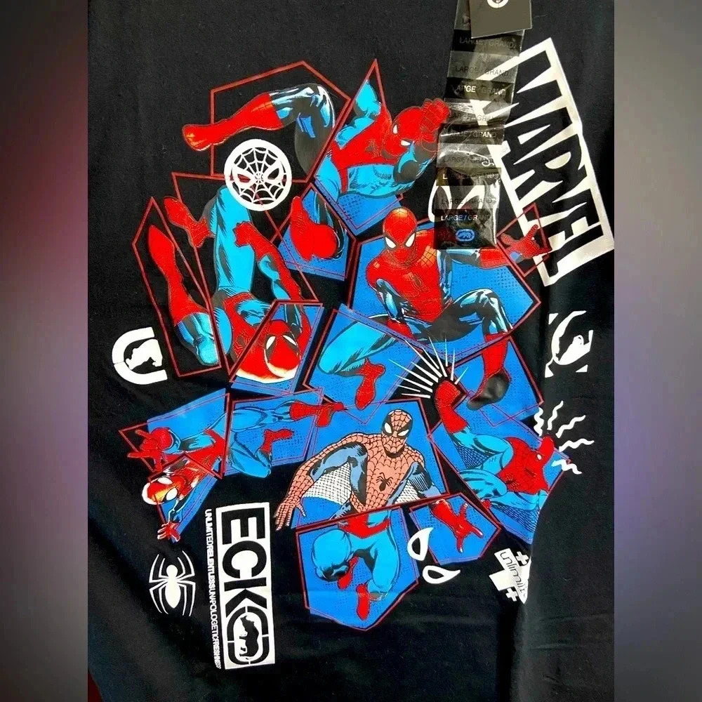 Marvel x Ecko  - Spider-Man - Black Large T Shirt - BNWT 🕷️🕸️🔴